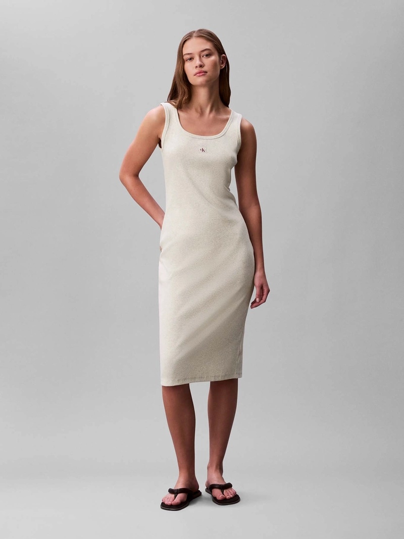 VESTIDO DE PUNTO CON TIRANTES - 1