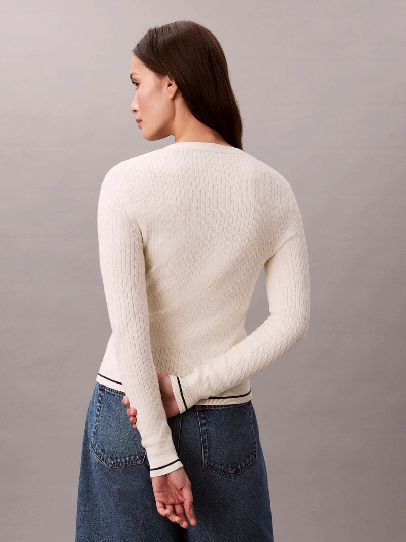 CARDIGAN CON TEJIDO CABLE - 3