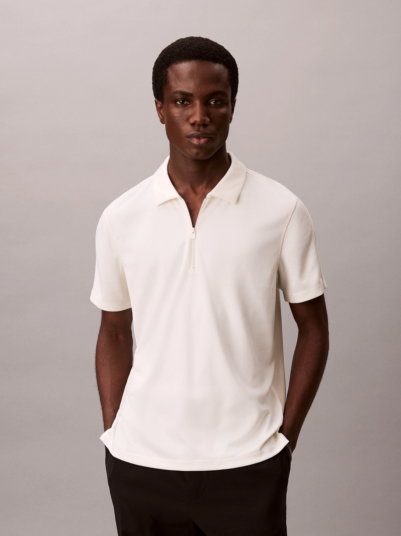 POLO SLIM STRETCH DE MALLA PIQUE - 1