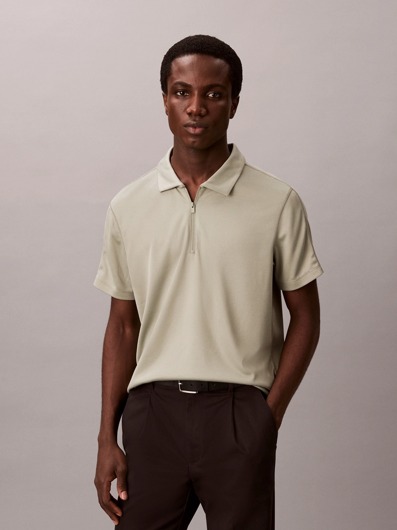POLO SLIM STRETCH DE MALLA PIQUE - 1