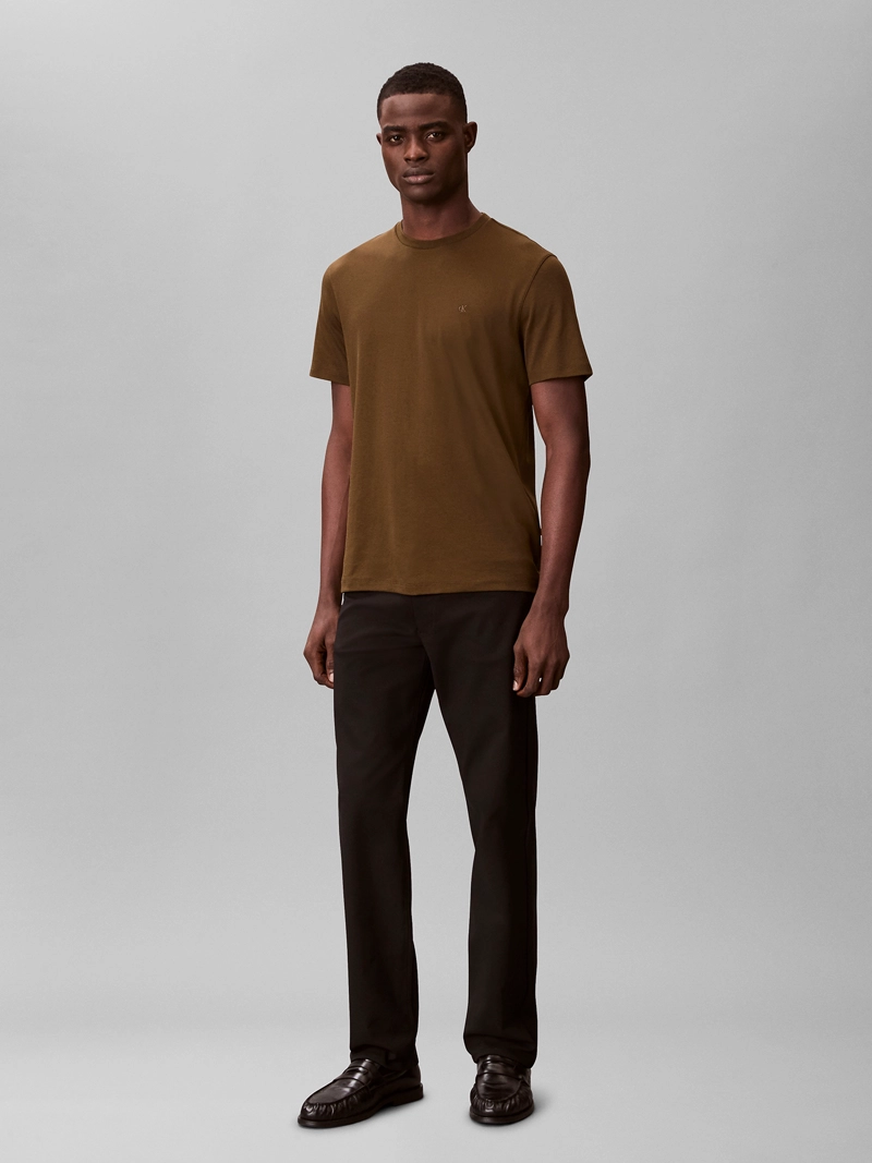POLERA DE ALGODON SUPIMA CON LOGO BORDADO - 2