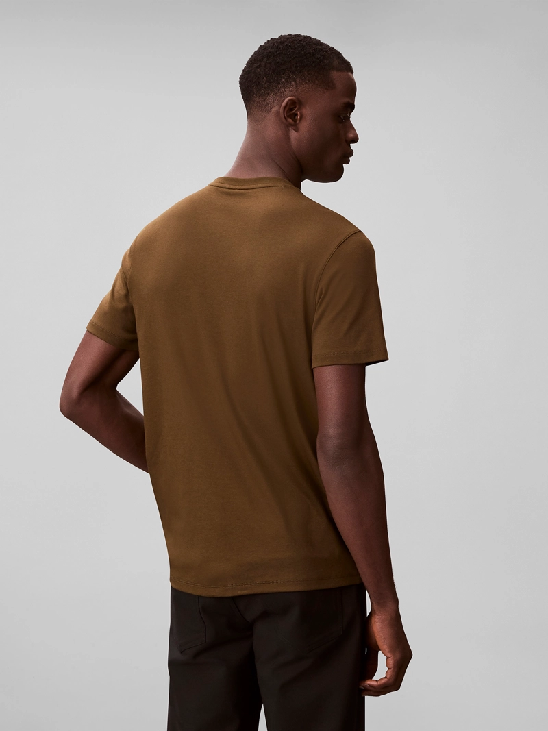 POLERA DE ALGODON SUPIMA CON LOGO BORDADO - 3