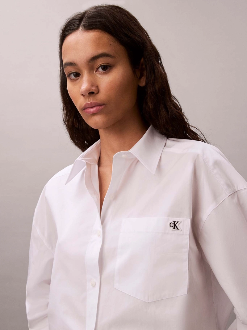 CAMISA CROPPED DE POPELINA - 5