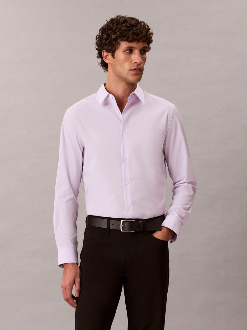 CAMISA SLIM STRETCH EN ALGODON SUPIMA - 1