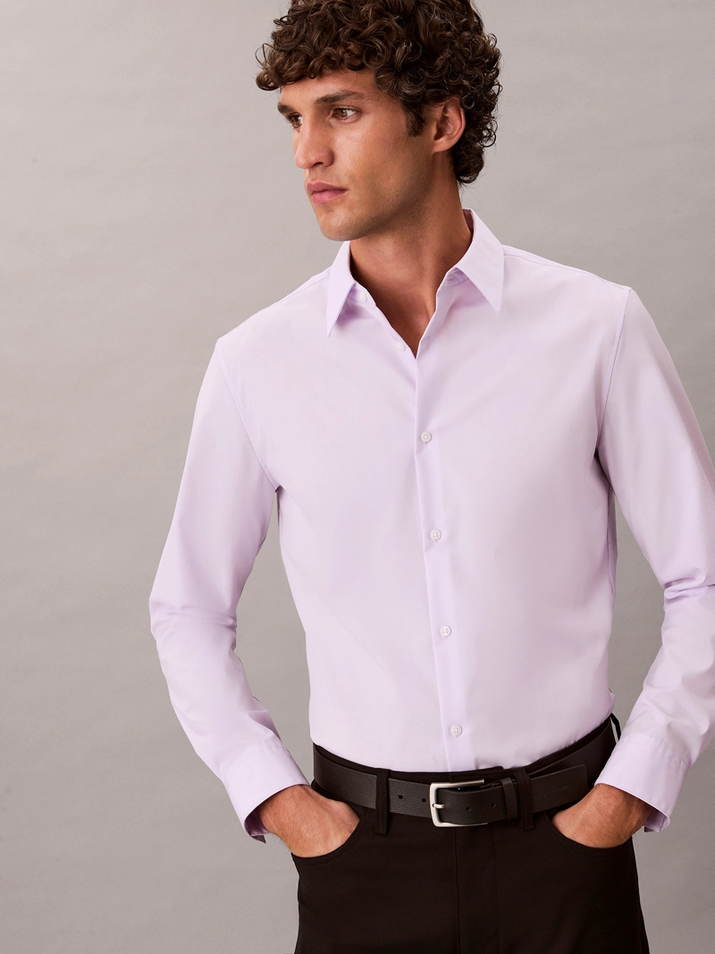 CAMISA SLIM STRETCH EN ALGODON SUPIMA - 4