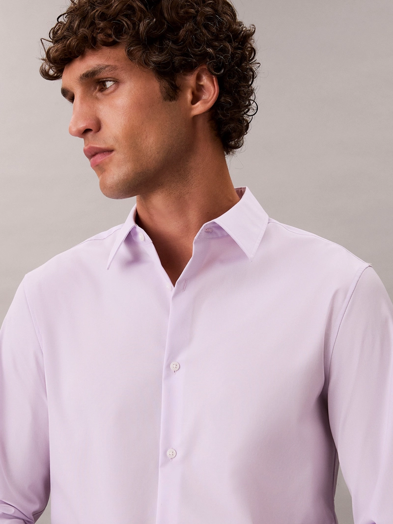 CAMISA SLIM STRETCH EN ALGODON SUPIMA - 5