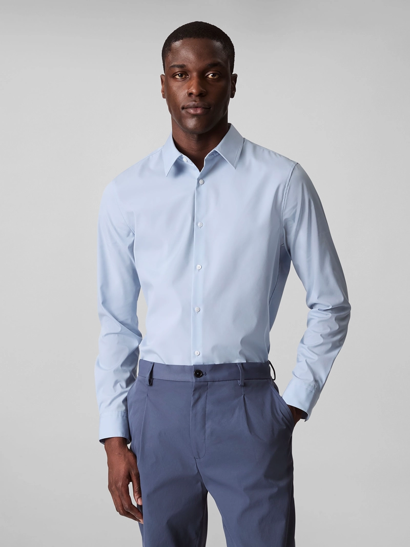 CAMISA SLIM STRETCH EN ALGODON SUPIMA - 1