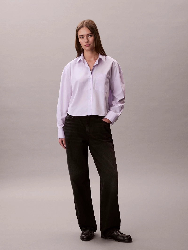 CAMISA CROPPED DE POPELINA - 2