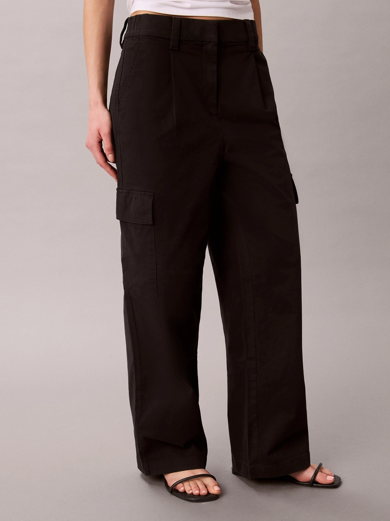 PANTALON CARGO CON CINTURA ELASTICA - 2