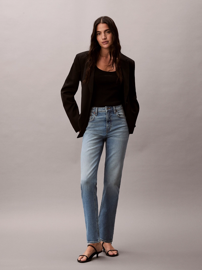 JEANS RECTO DE TALLE ALTO - 1