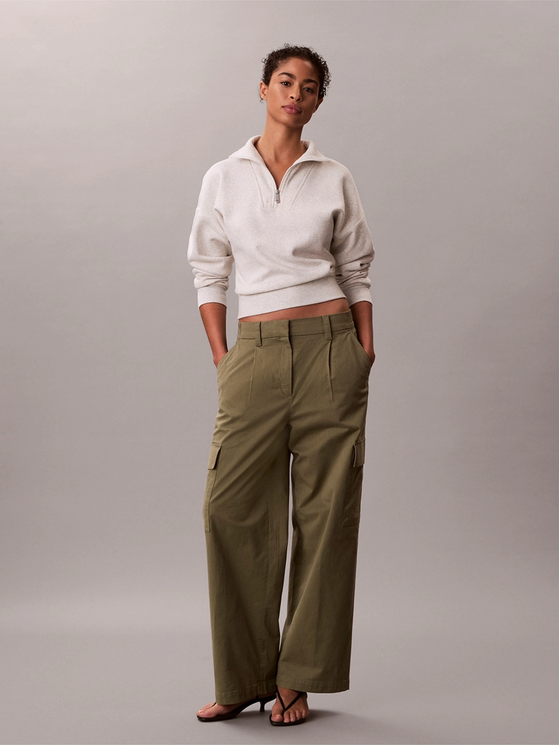 PANTALON CARGO CON CINTURA ELASTICA - 1