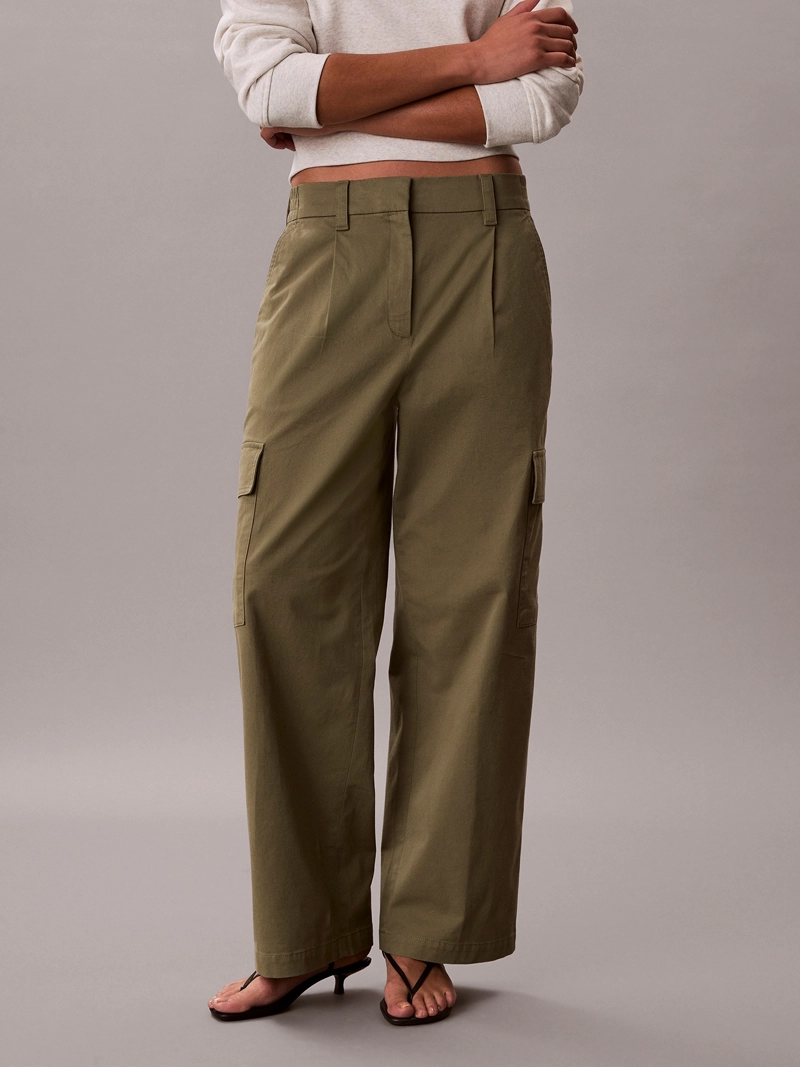 PANTALON CARGO CON CINTURA ELASTICA - 2