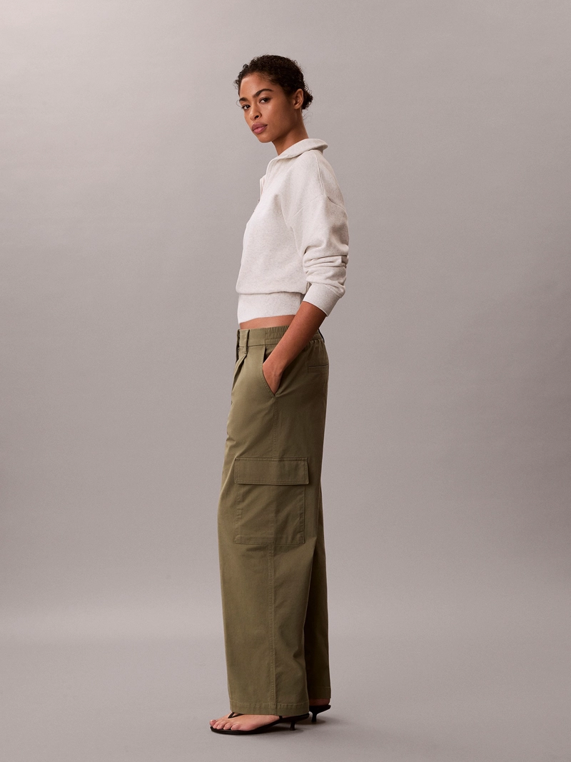 PANTALON CARGO CON CINTURA ELASTICA - 4