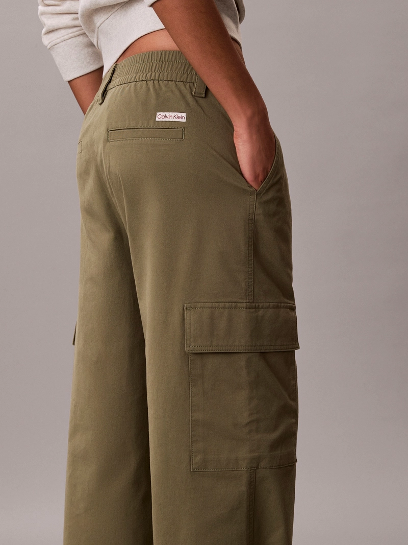 PANTALON CARGO CON CINTURA ELASTICA - 5