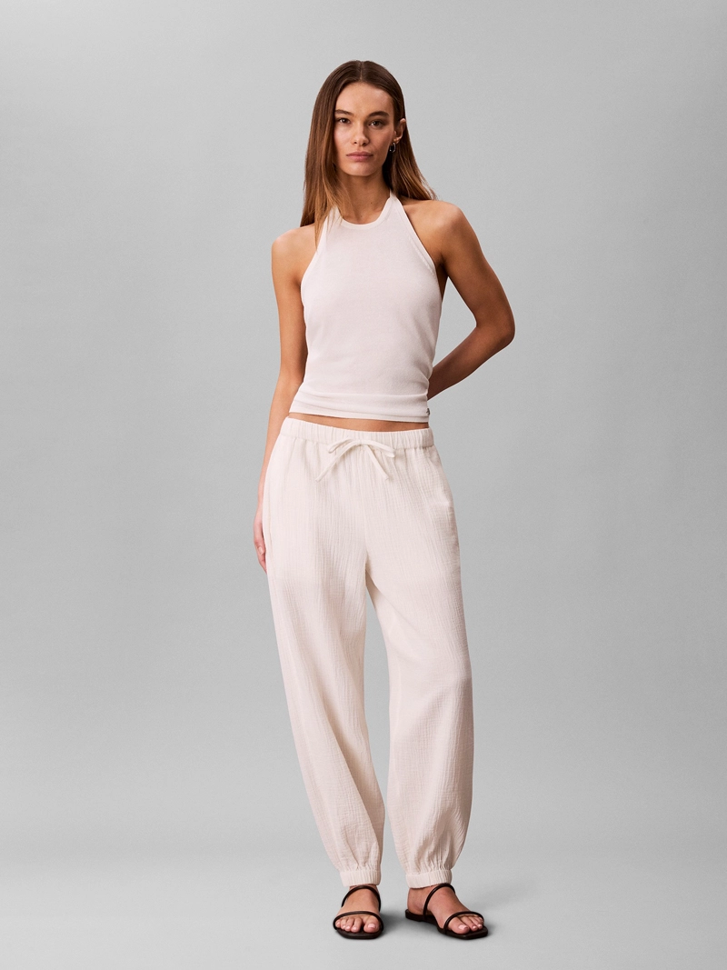 PANTALON DE DOBLE GASA DE ALGODON - 1