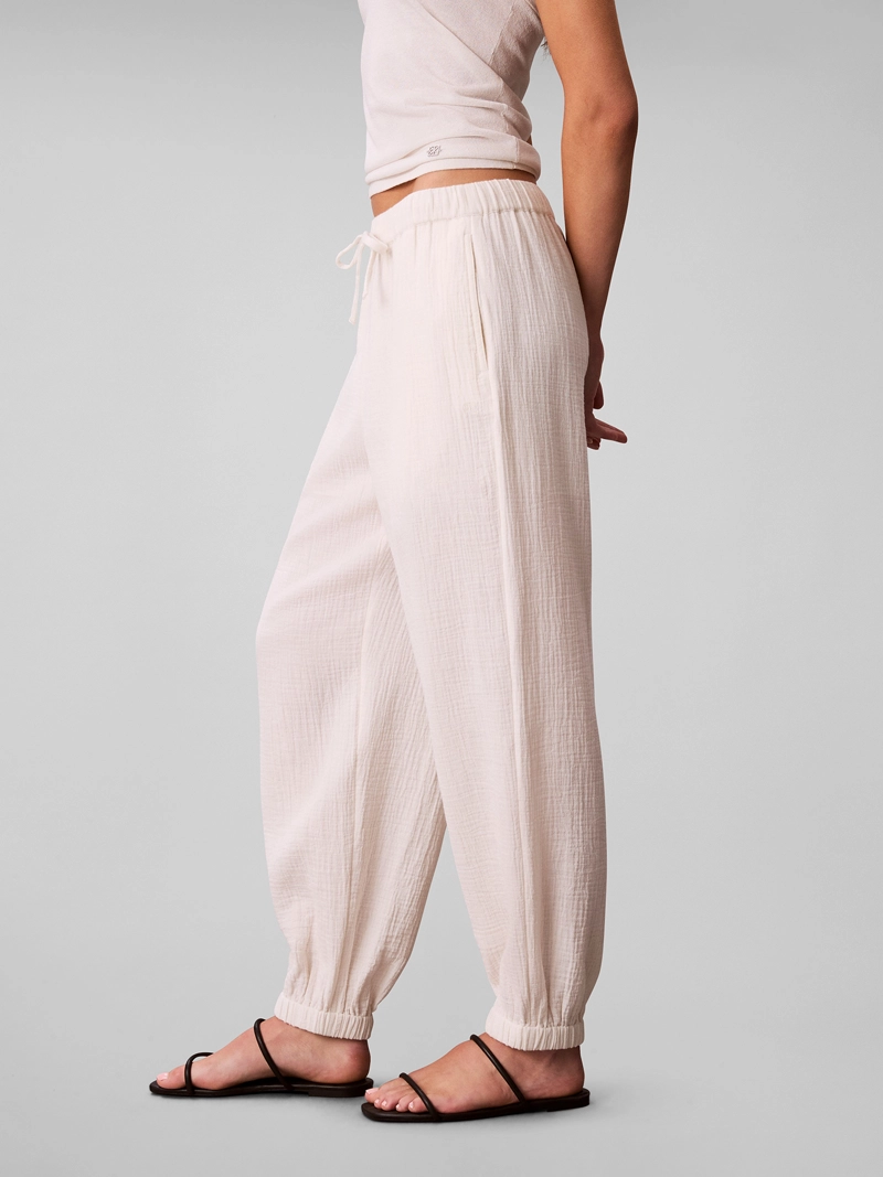 PANTALON DE DOBLE GASA DE ALGODON - 4