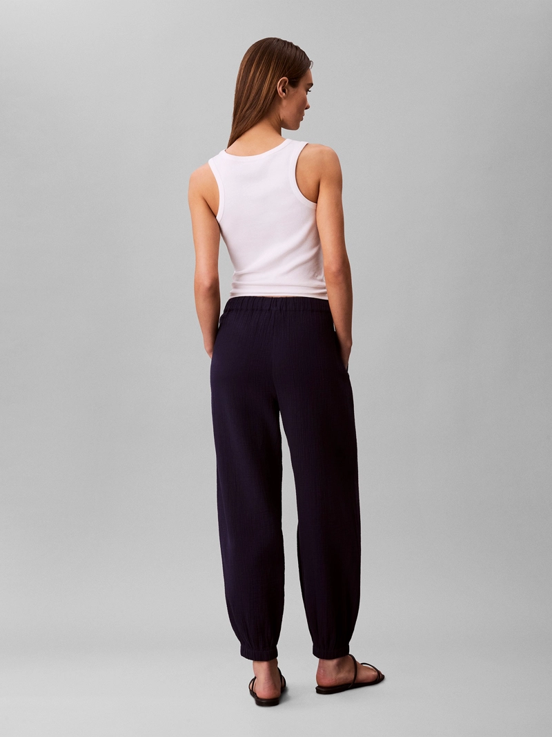 PANTALON DE DOBLE GASA DE ALGODON - 3