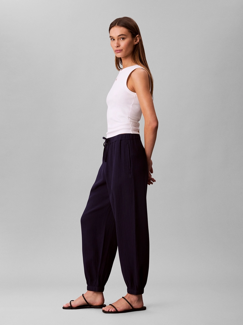 PANTALON DE DOBLE GASA DE ALGODON - 4