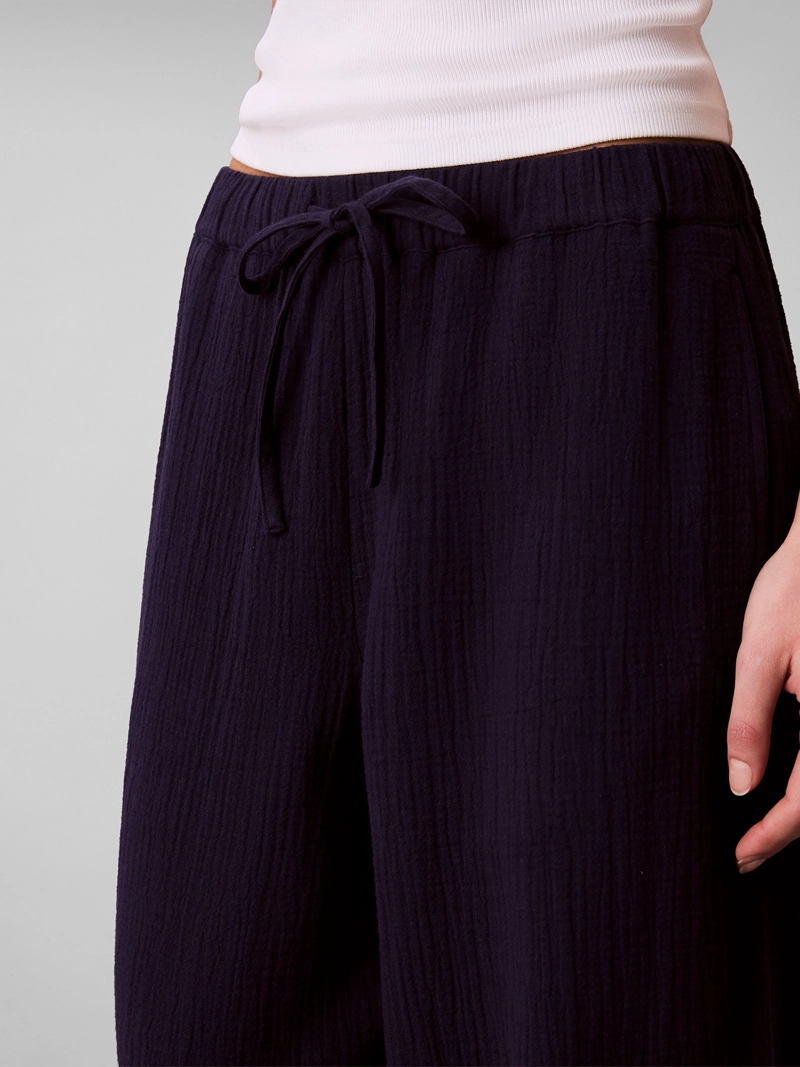 PANTALON DE DOBLE GASA DE ALGODON - 5