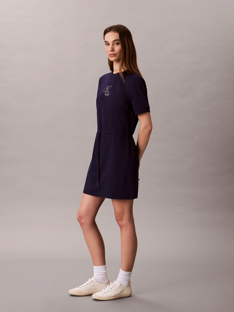 VESTIDO MINI CON LAZO EN LA CINTURA - 2