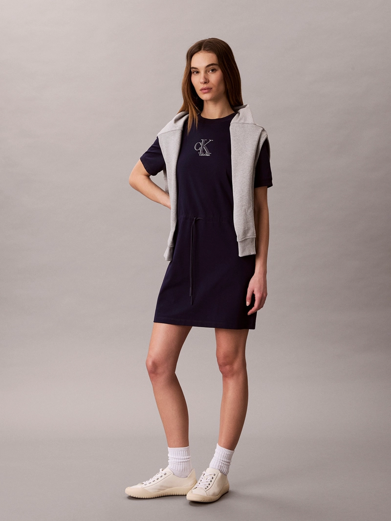 VESTIDO MINI CON LAZO EN LA CINTURA - 4