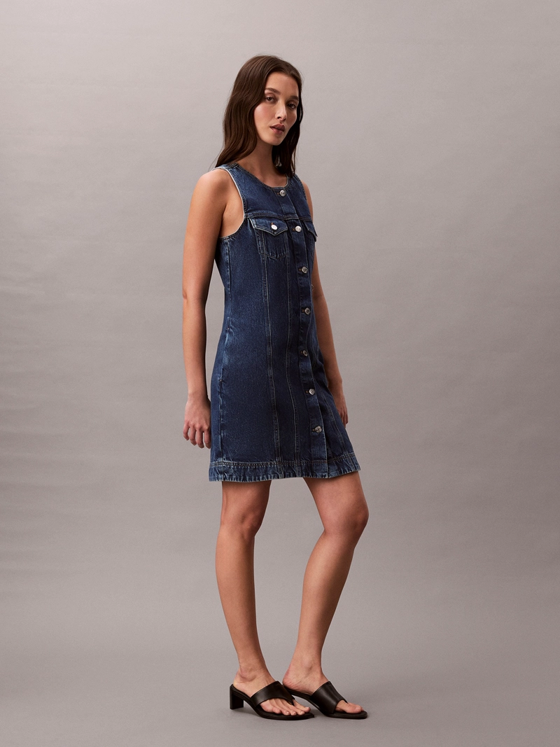 VESTIDO TRUCKER MINI SIN MANGAS - 3