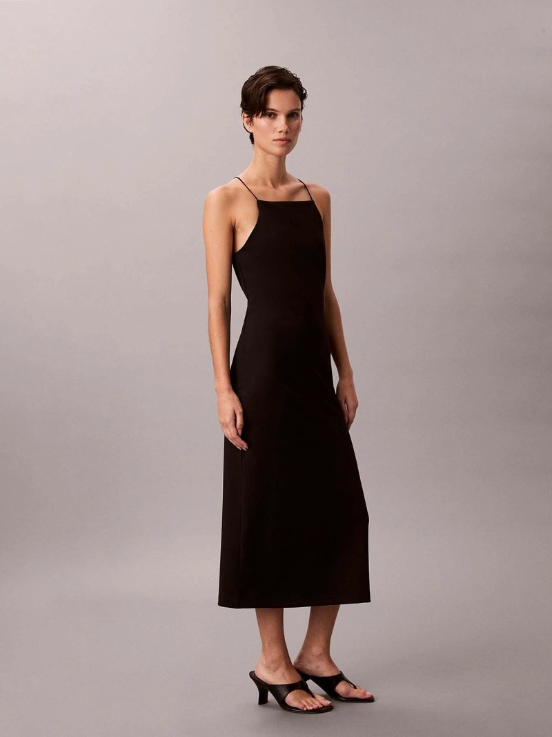 VESTIDO DE TIRANTES CON MONOGRAMA - 4