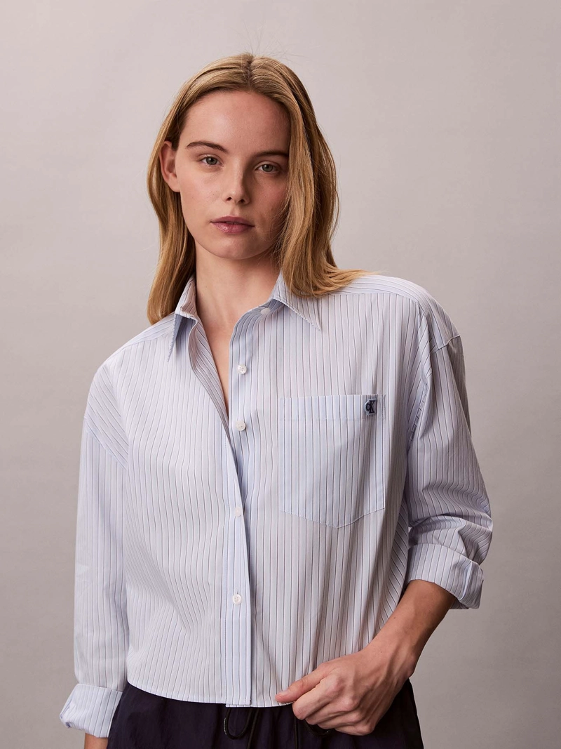 CAMISA CROPPED DE ALGODON - 1