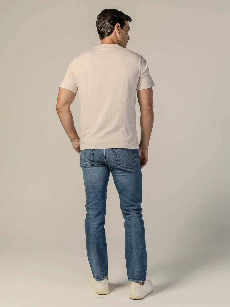 POLERA DE ALGODON SUPIMA CON LOGO BORDADO - 3