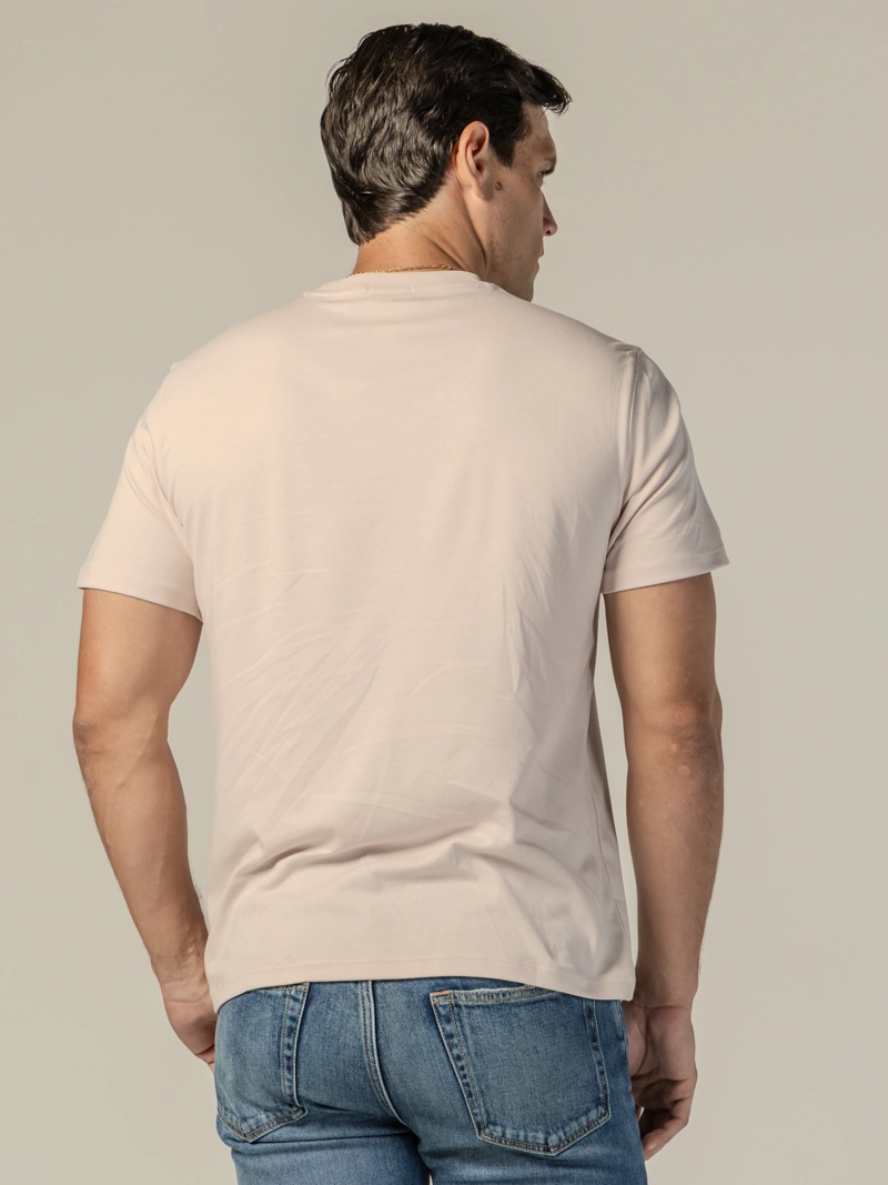 POLERA DE ALGODON SUPIMA CON LOGO BORDADO - 4