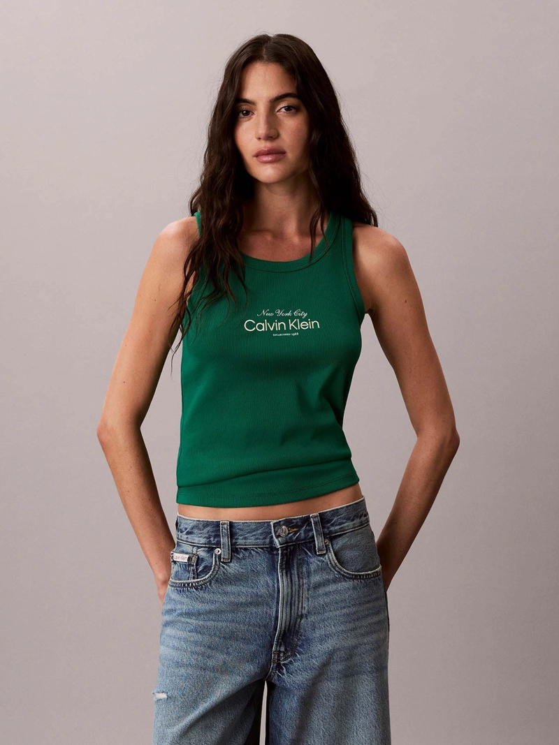 POLERA SIN MANGAS LOGO NYC - 1