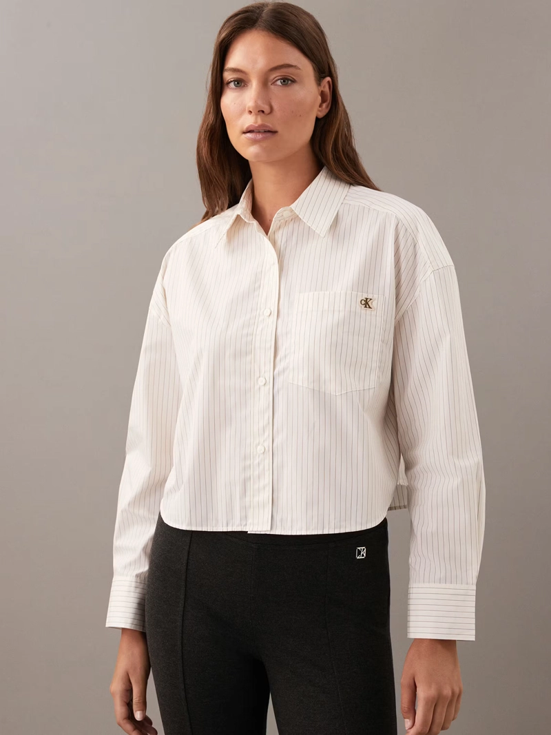CAMISA CROPPED DE ALGODON - 1