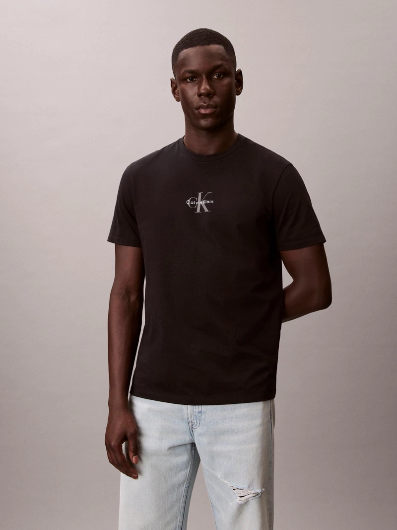 POLERA CON GRAFICO ESTAMPADO MICRO MONOLOGO - 1