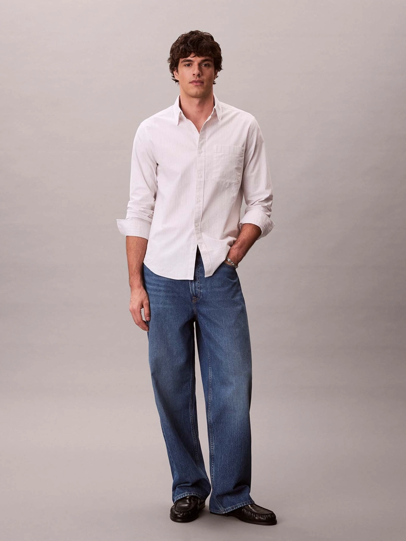 CAMISA OXFORD DE RAYAS CON BOLSILLO - 2