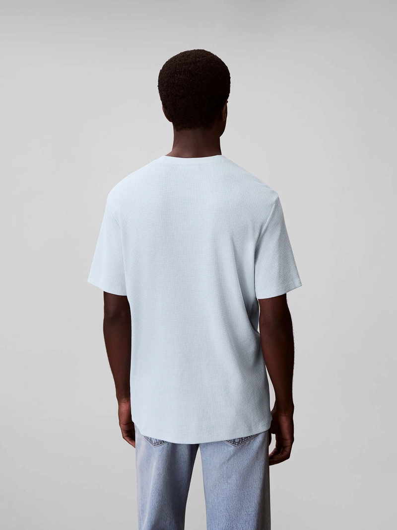 POLERA EN TEJIDO WAFFLE CON ETIQUETA DE LOGO - 3