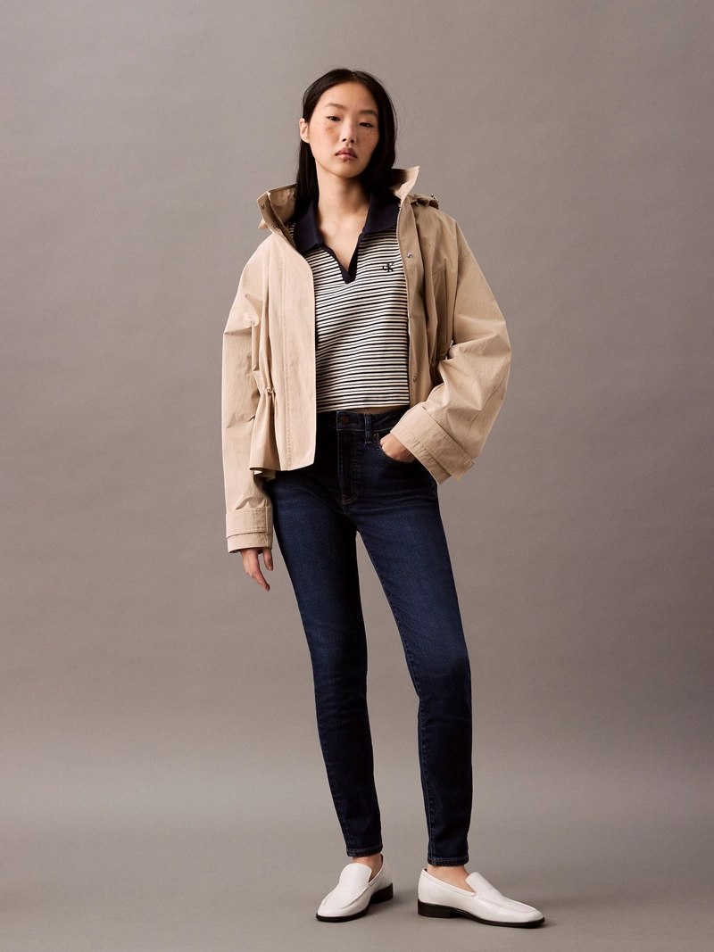 JEANS SKINNY DE TALLE MEDIO - 1