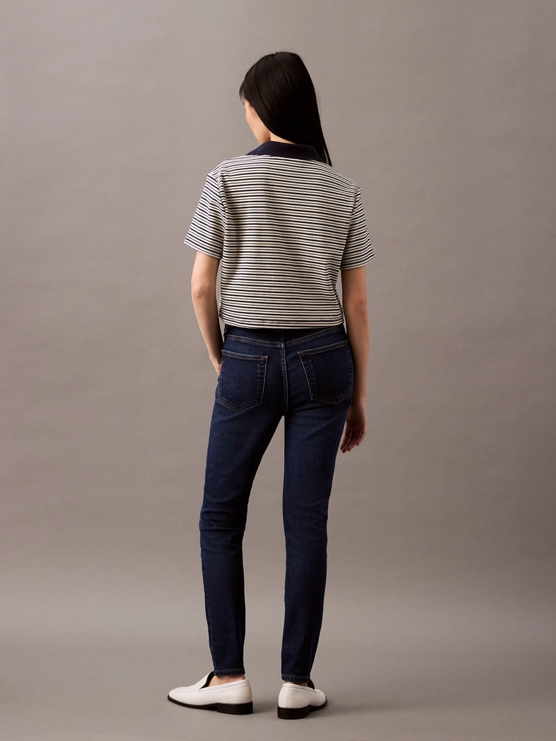 JEANS SKINNY DE TALLE MEDIO - 2