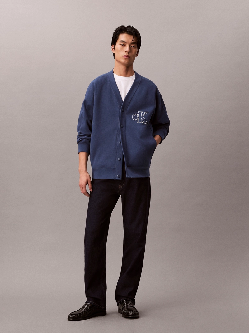 CARDIGAN DE PUNTO ACANALADO CON LOGO - 2