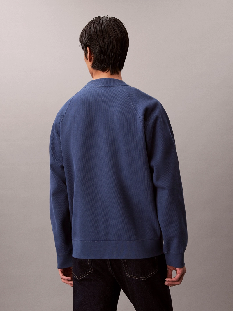 CARDIGAN DE PUNTO ACANALADO CON LOGO - 3