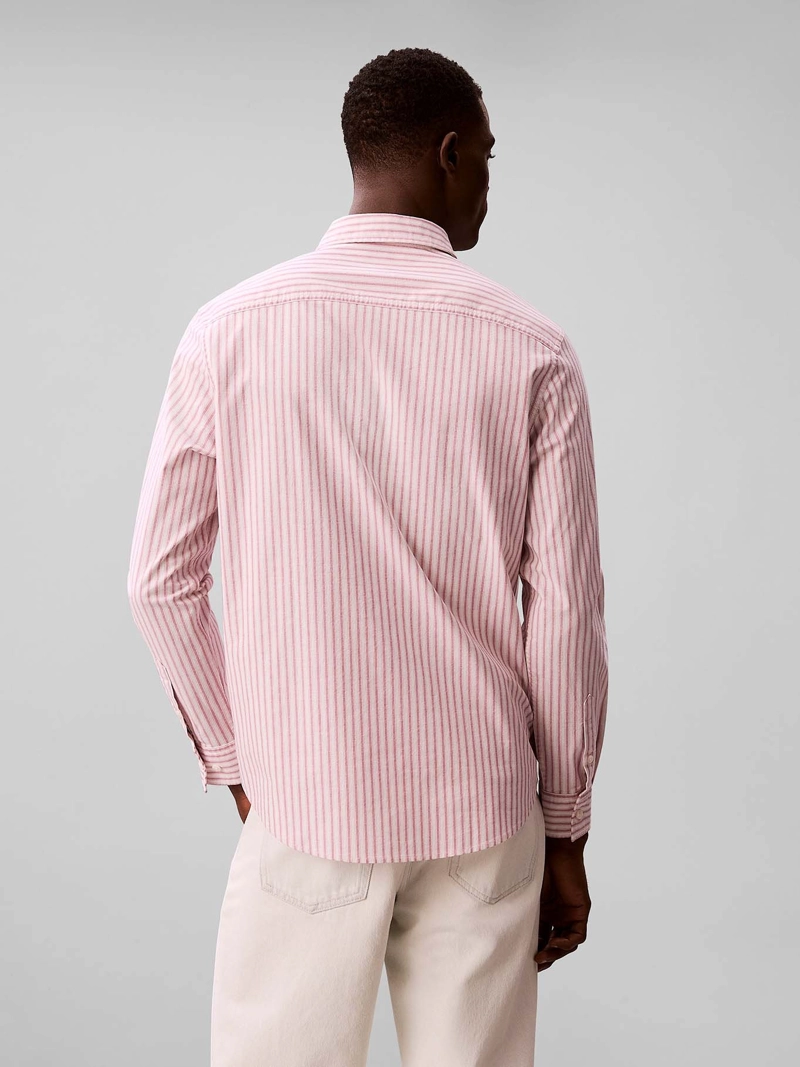CAMISA OXFORD DE RAYAS CON BOLSILLO - 3