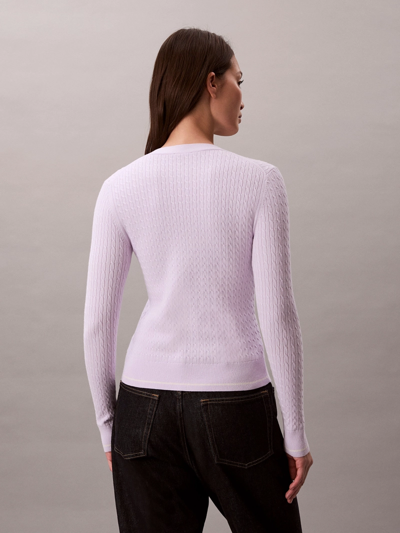CARDIGAN CON TEJIDO CABLE - 3