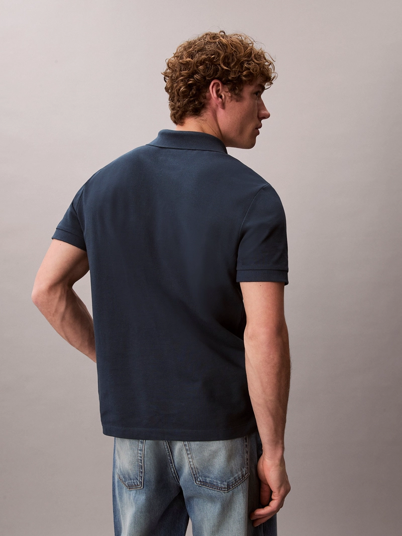 POLO CASUAL DE PIQUE CON CUELLO ABIERTO - 3