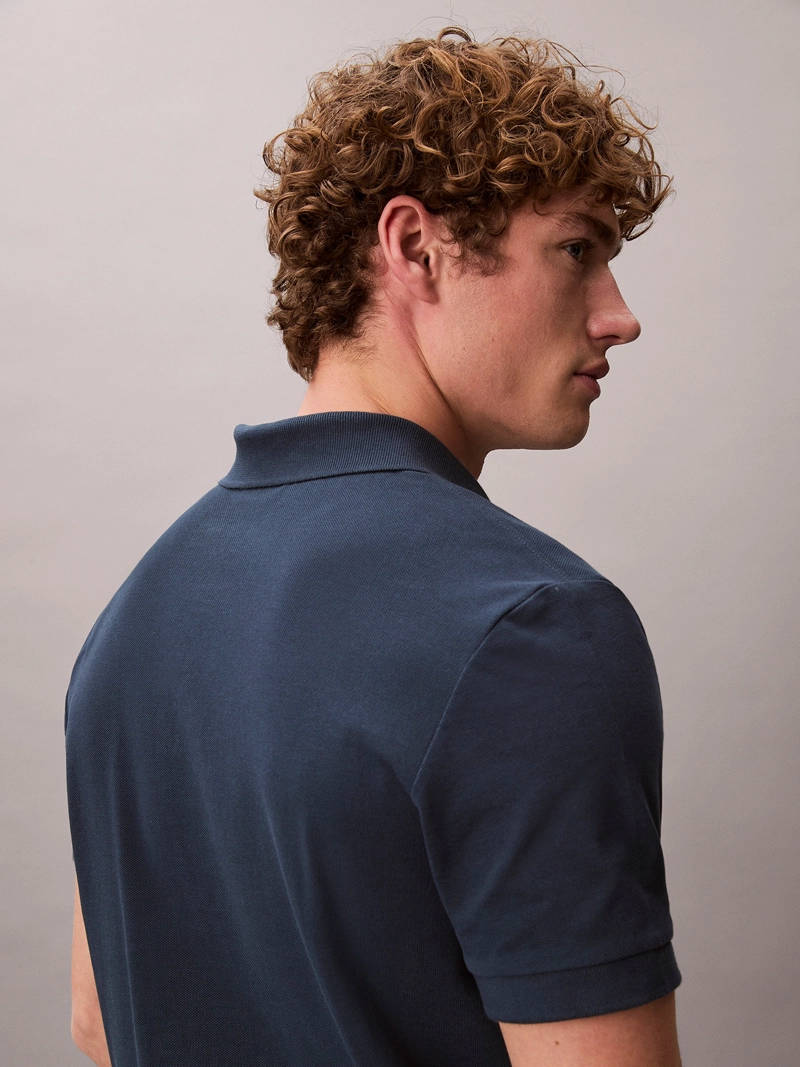 POLO CASUAL DE PIQUE CON CUELLO ABIERTO - 6