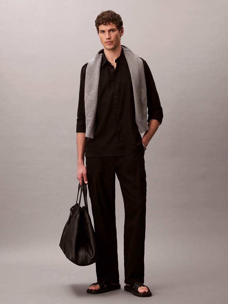 CAMISA EASY FIT DE LINO - 4