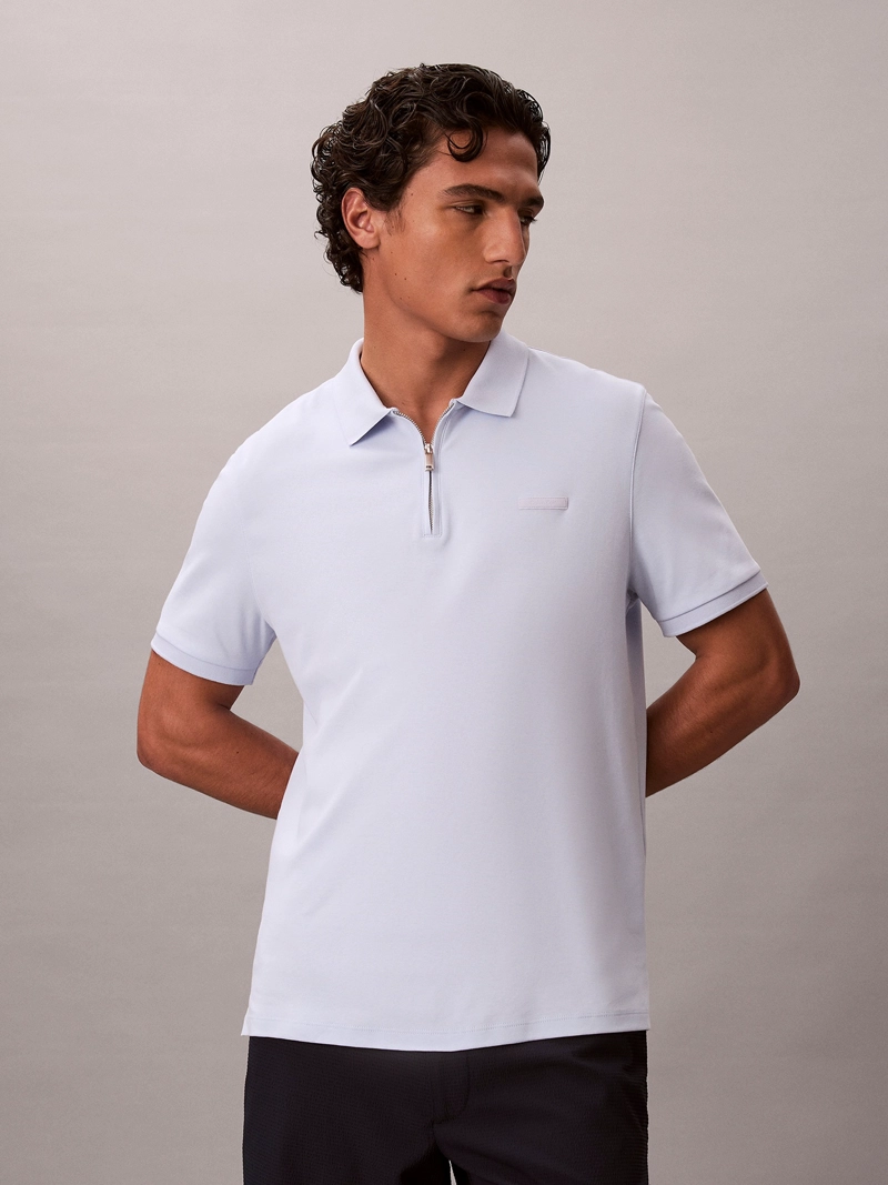 POLO DE ALGODON SUPIMA CON CREMALLERA - 1