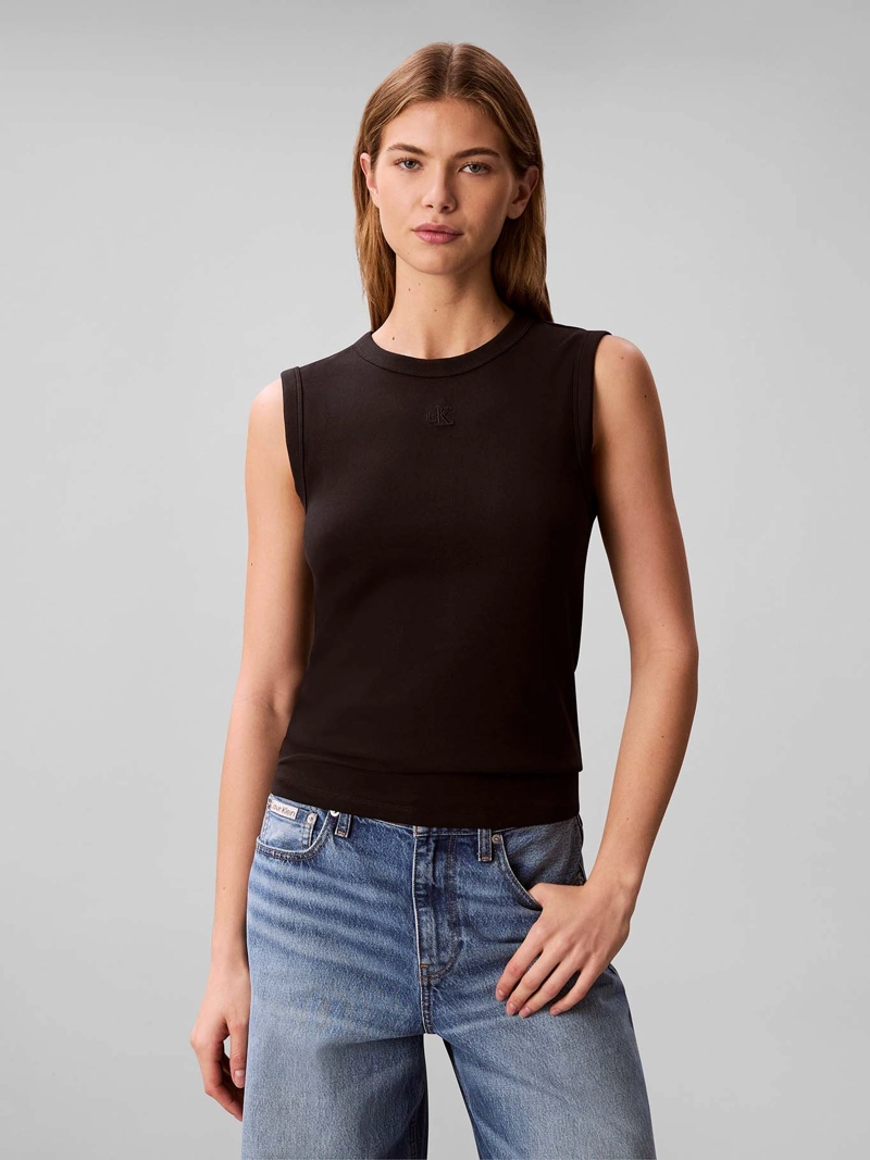 POLERA DE CANALE SIN MANGAS - 1