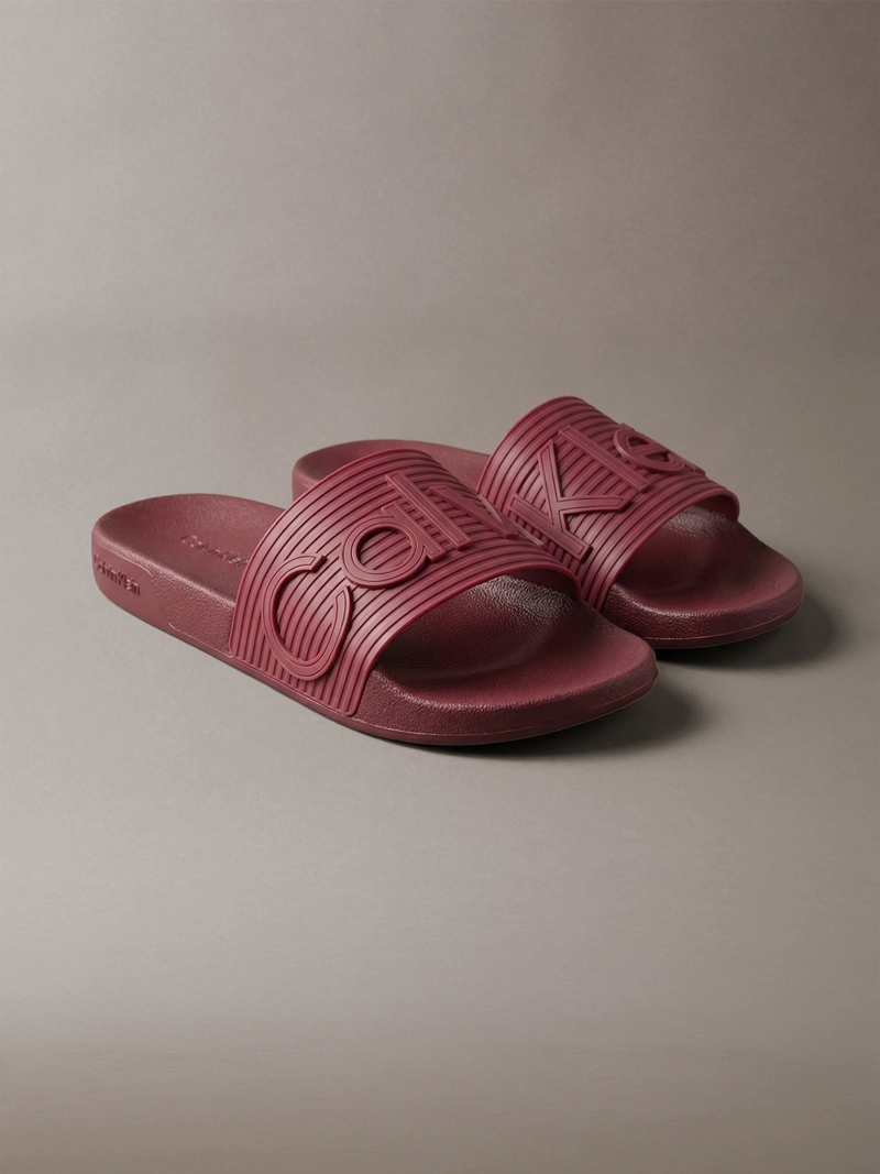 SANDALIAS CON LOGO EN TEXTURA - 1