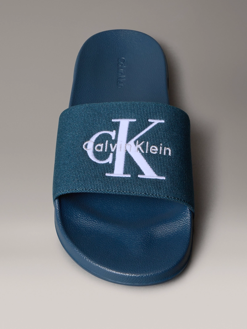 SANDALIAS SLIDE CON LOGO BORDADO - 3