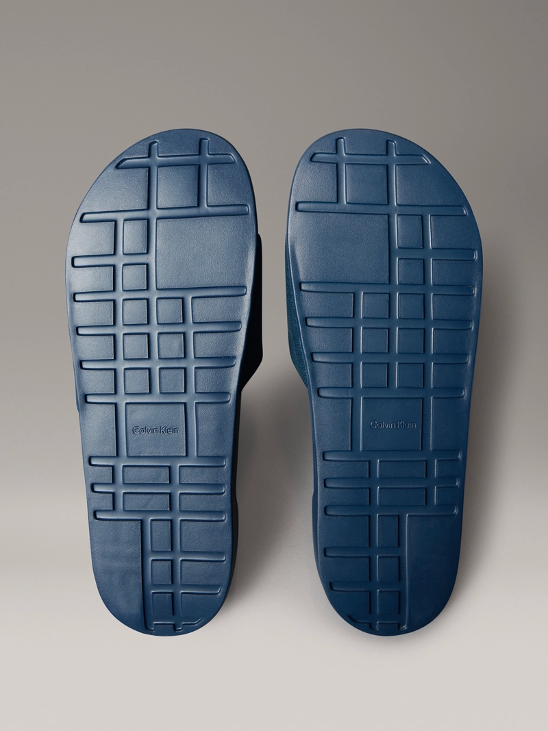 SANDALIAS SLIDE CON LOGO BORDADO - 4