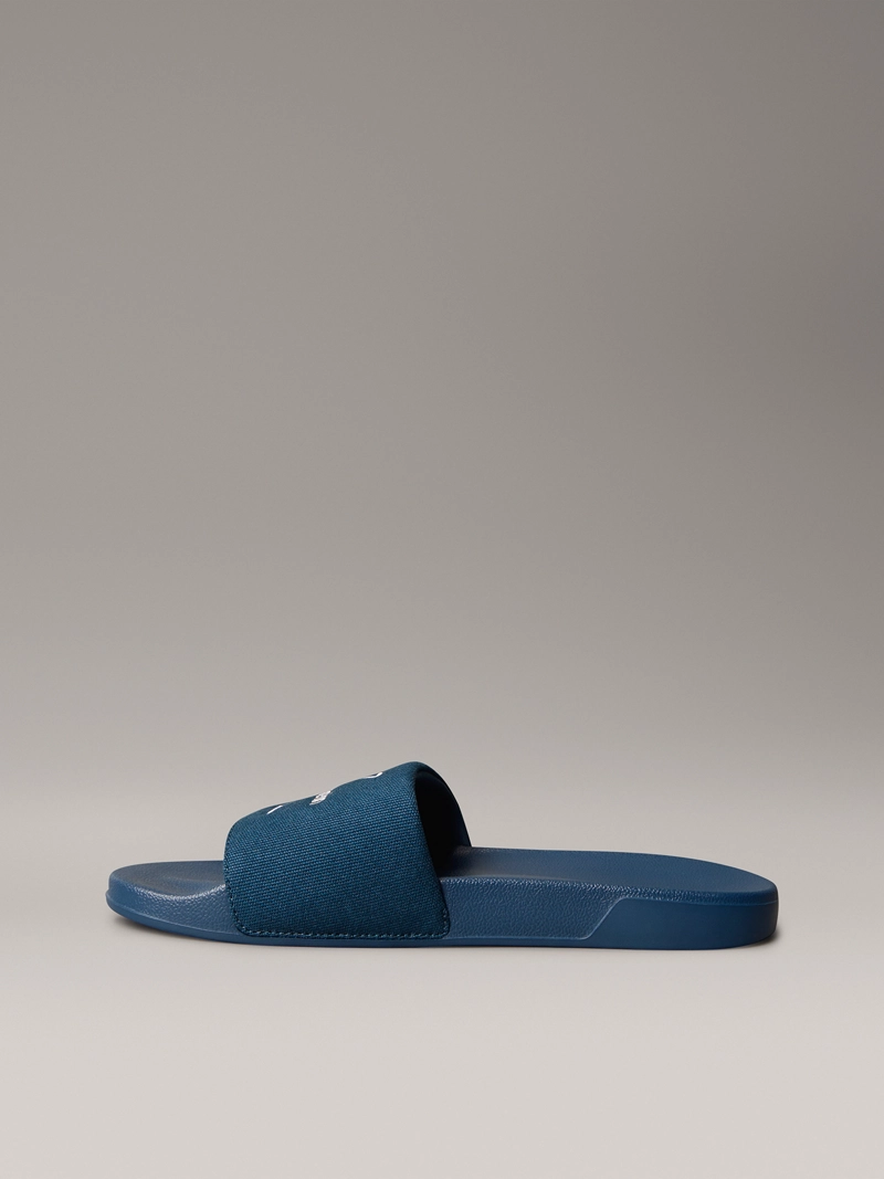 SANDALIAS SLIDE CON LOGO BORDADO - 6